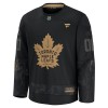 Miehille NHL Toronto Maple Leafs Pelipaita Custom Fanatics Military Appreciation Practice 2024-25 Musta